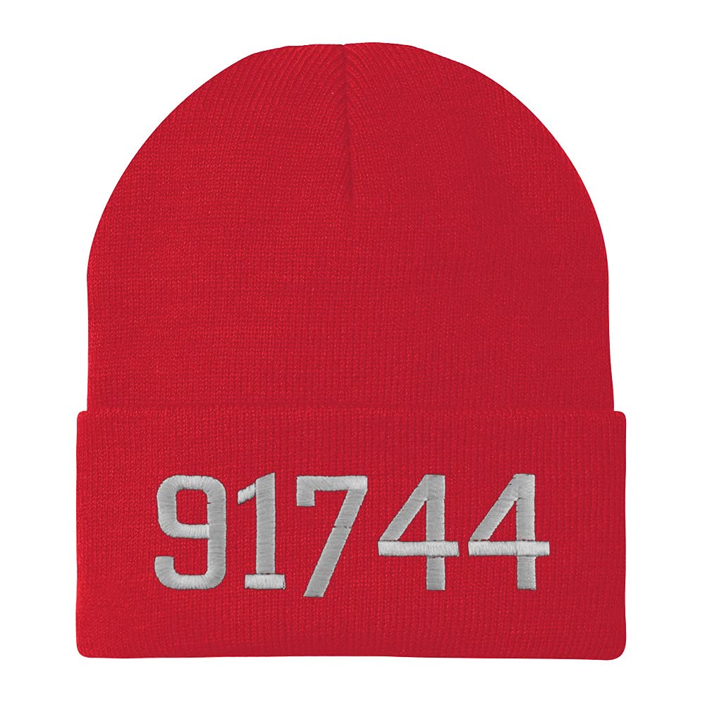 Trendy Apparel Shop 91744 La Puente CA Old English Embroidered Long Cuff Beanie