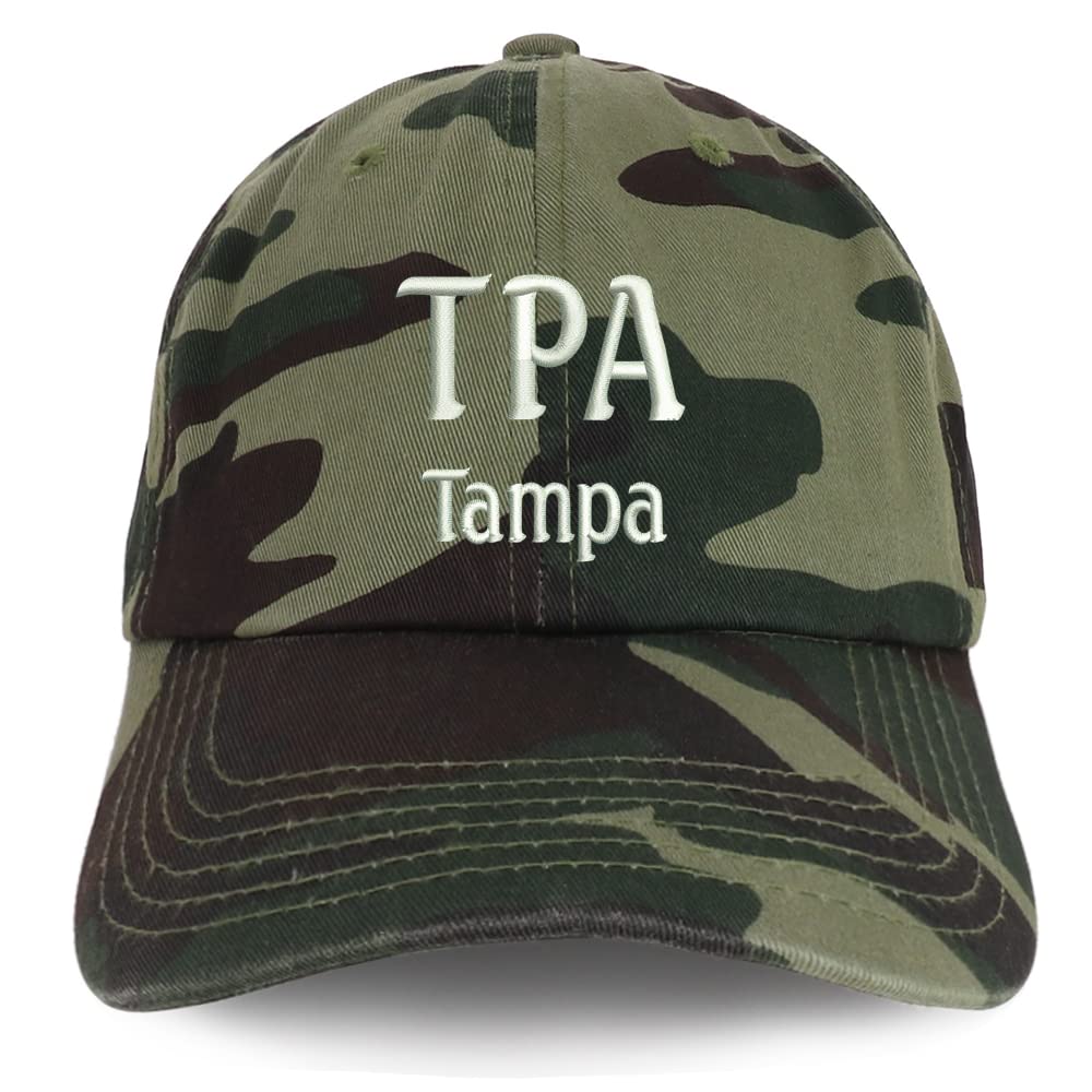 Trendy Apparel Shop TPA Tampa Low Profile Soft Cotton Baseball Cap