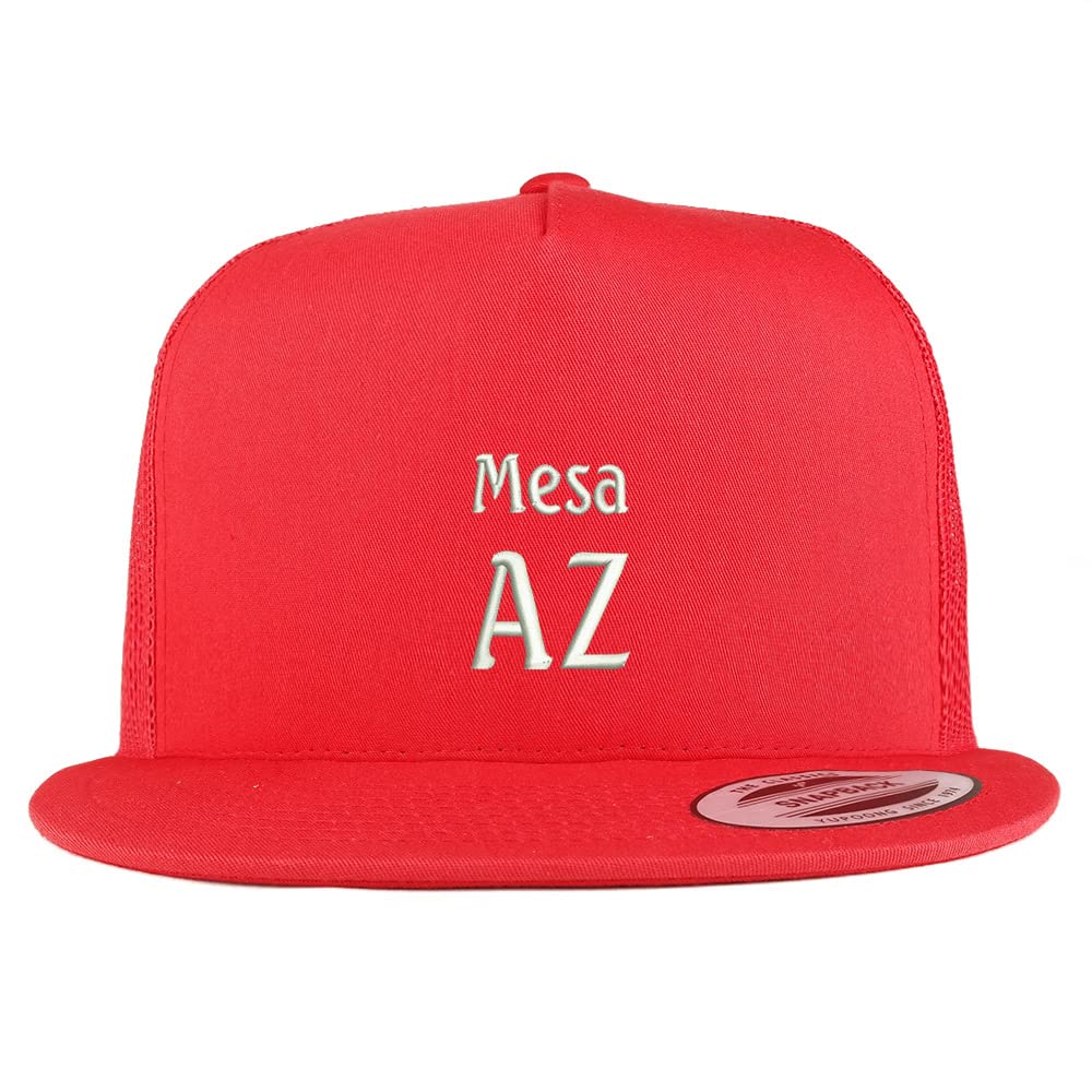 Trendy Apparel Shop Mesa AZ Embroidered 5 Panel Flatbill Trucker Cap
