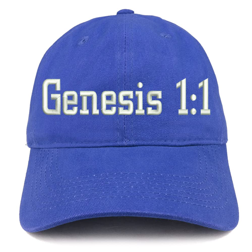 Trendy Apparel Shop Genesis 1:1 Low Profile Soft Cotton Baseball Cap