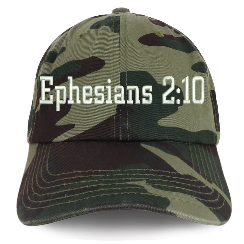 Trendy Apparel Shop Ephesians 2:10 Low Profile Soft Cotton Baseball Cap