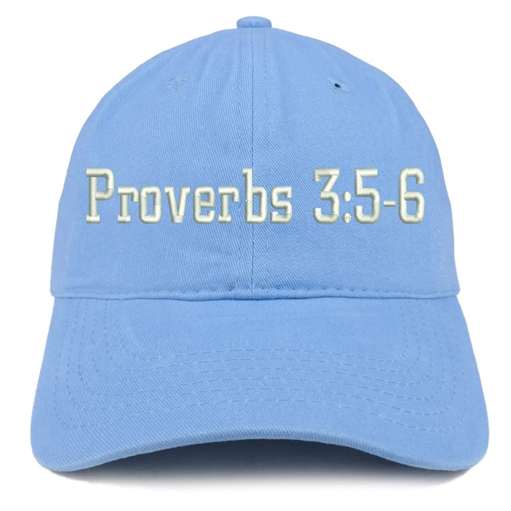 Trendy Apparel Shop Proverbs 3:5-6 Low Profile Soft Cotton Baseball Cap