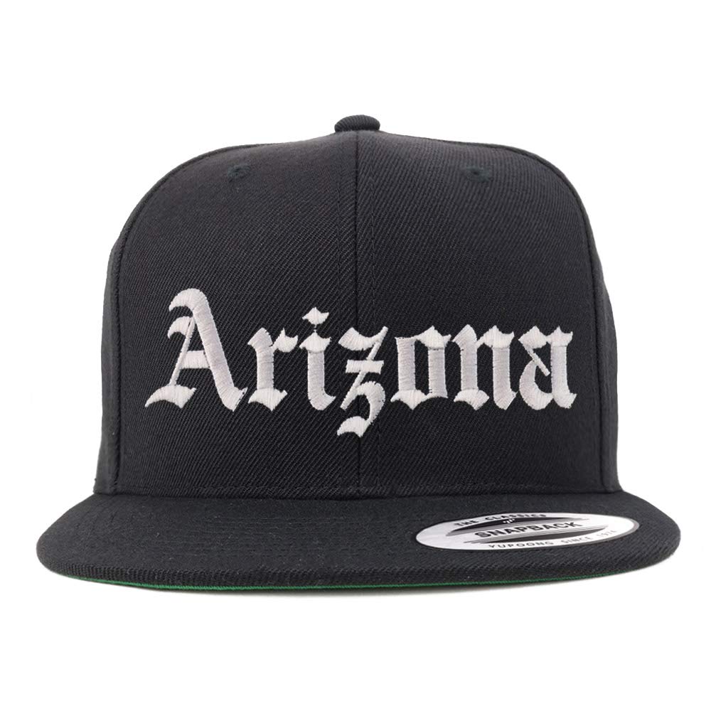 Trendy Apparel Shop Arizona State Old English Embroidered Flatbill Snapback