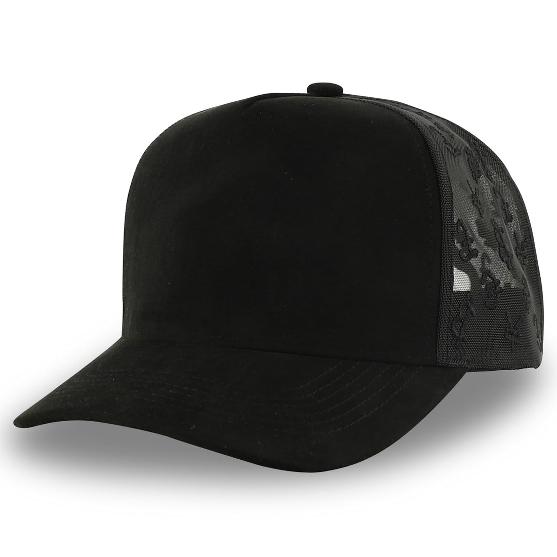 Trendy Apparel Shop 5 Panel Structured Soft Suede Snapback Ball Cap