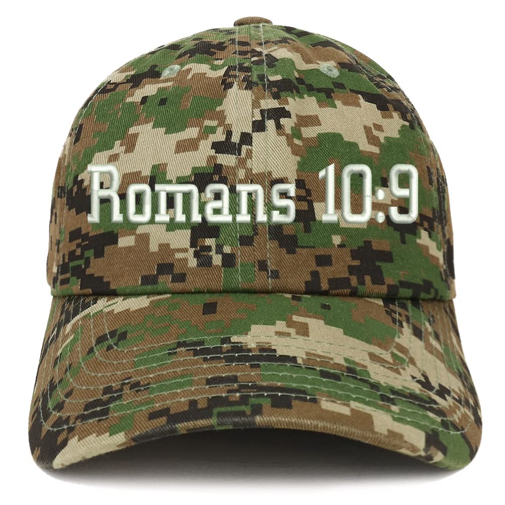Trendy Apparel Shop Romans 10:9 Low Profile Soft Cotton Baseball Cap