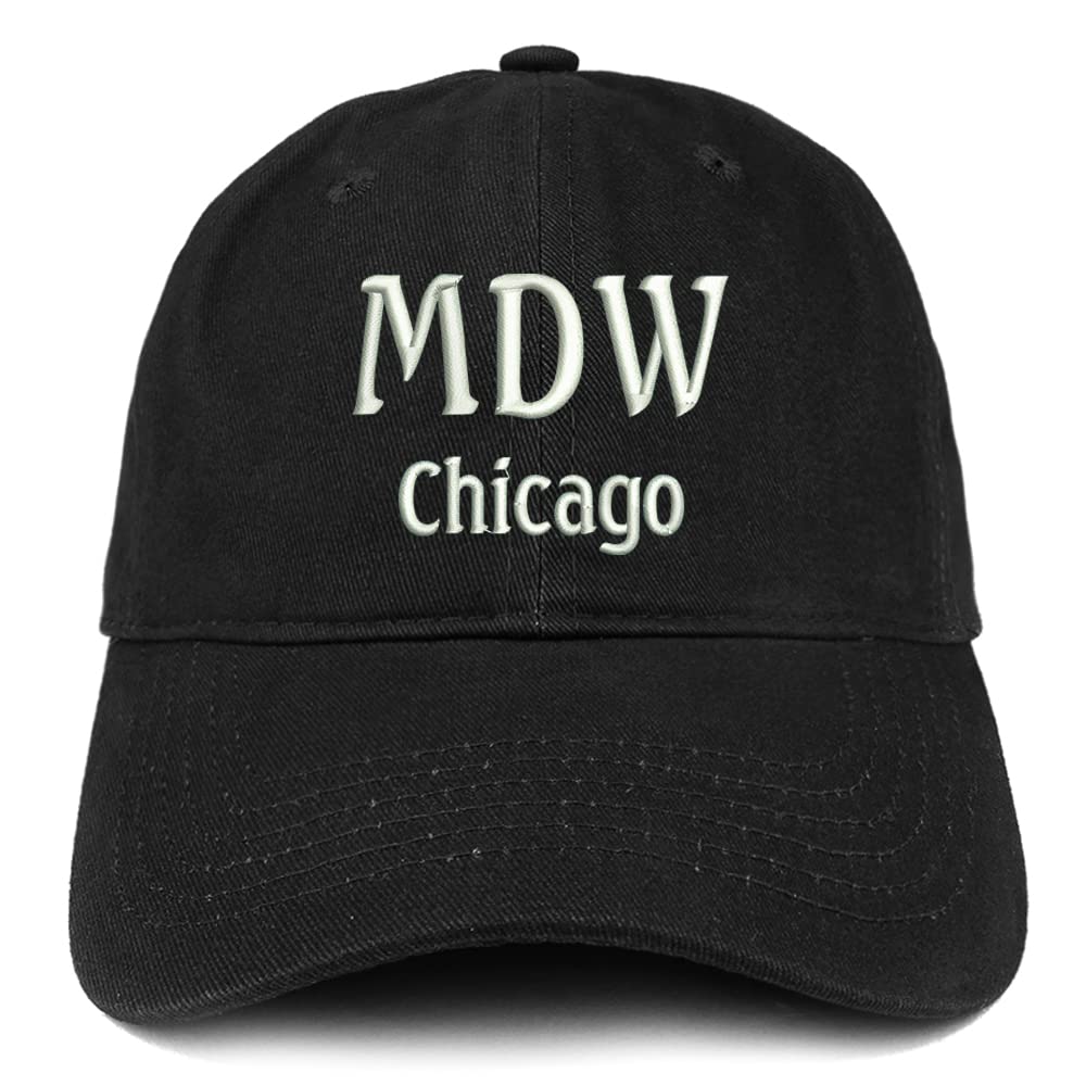 Trendy Apparel Shop MDW Chicago Low Profile Soft Cotton Baseball Cap