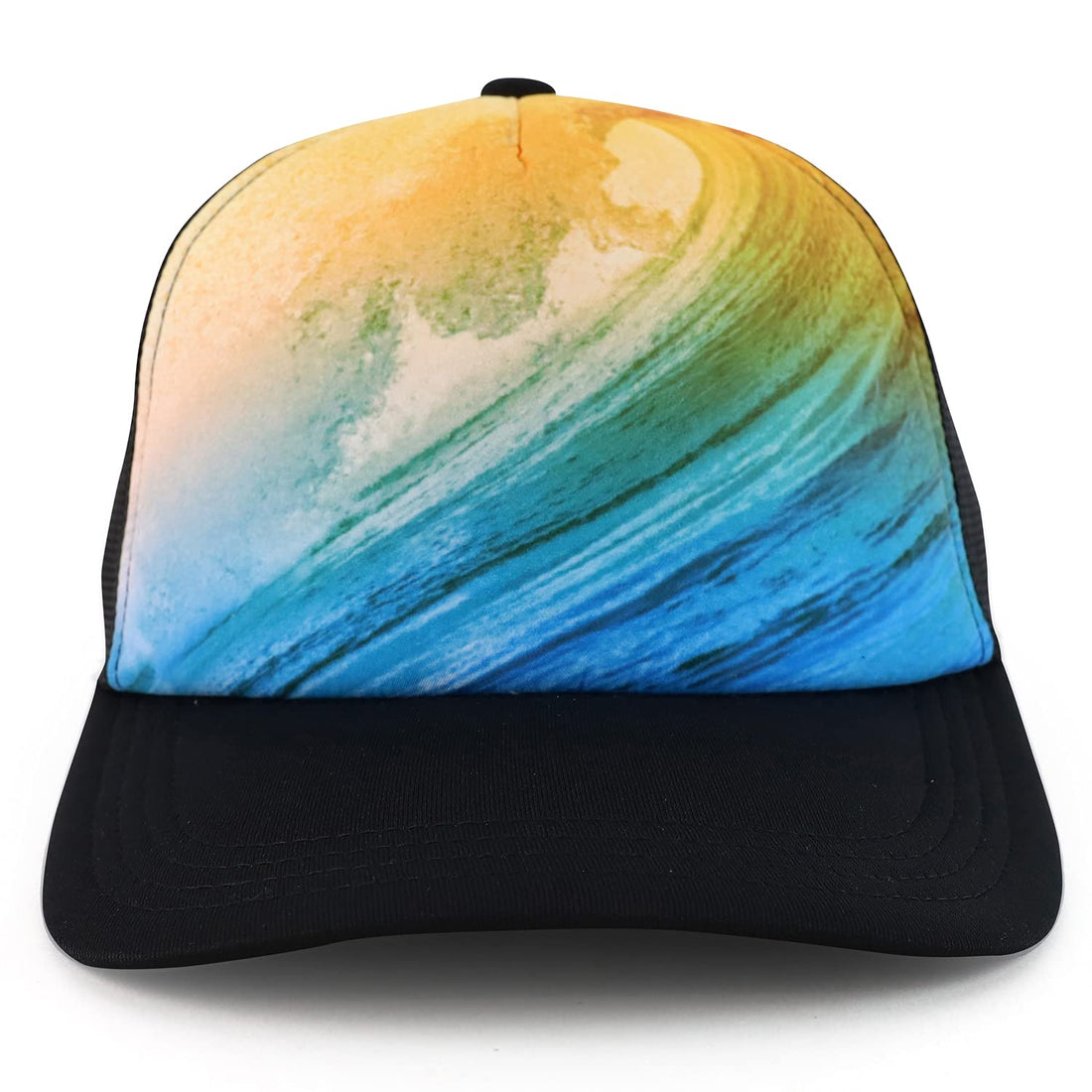 Trendy Apparel Shop 100% Polyester Photo Real Snapback Trucker Mesh Back Cap