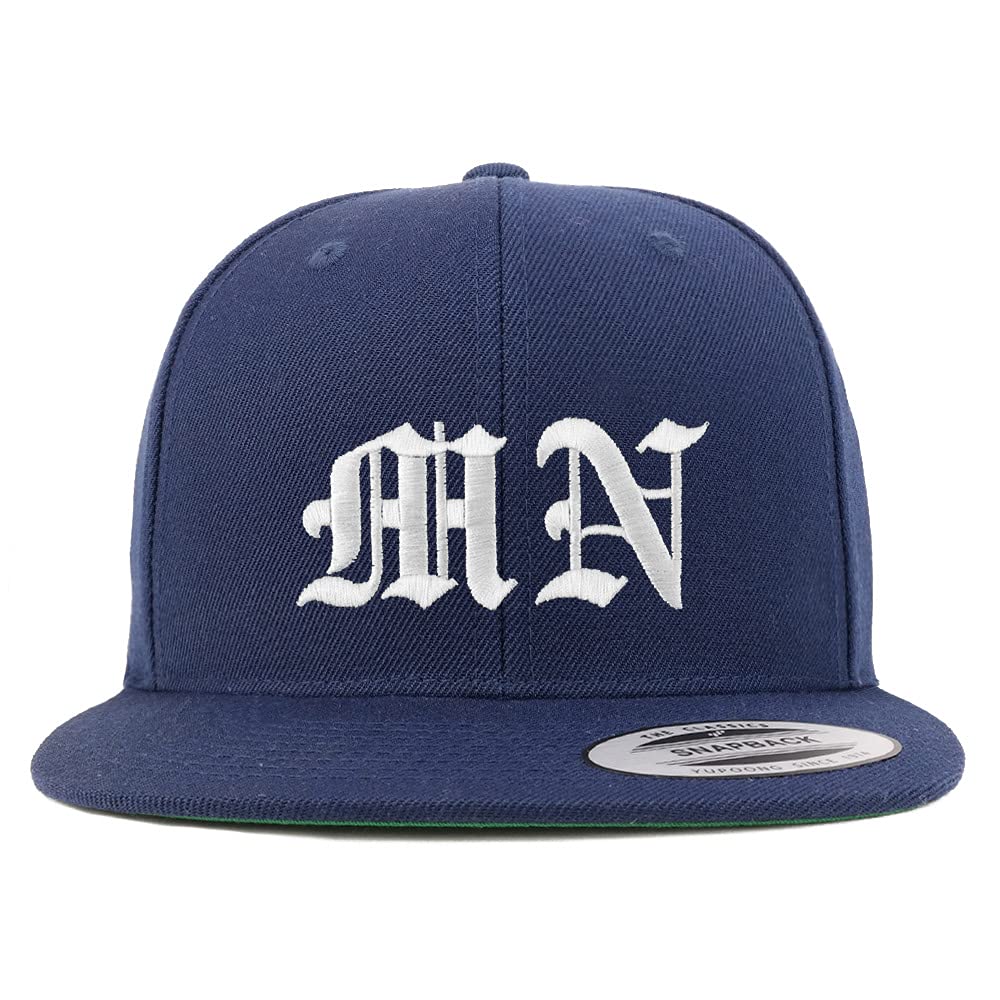 Trendy Apparel Shop Minnesota MN Old English Embroidered Flatbill Snapback