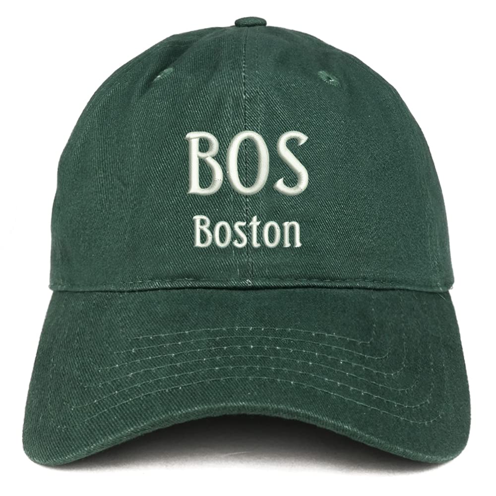 Trendy Apparel Shop BOS Boston Low Profile Soft Cotton Baseball Cap