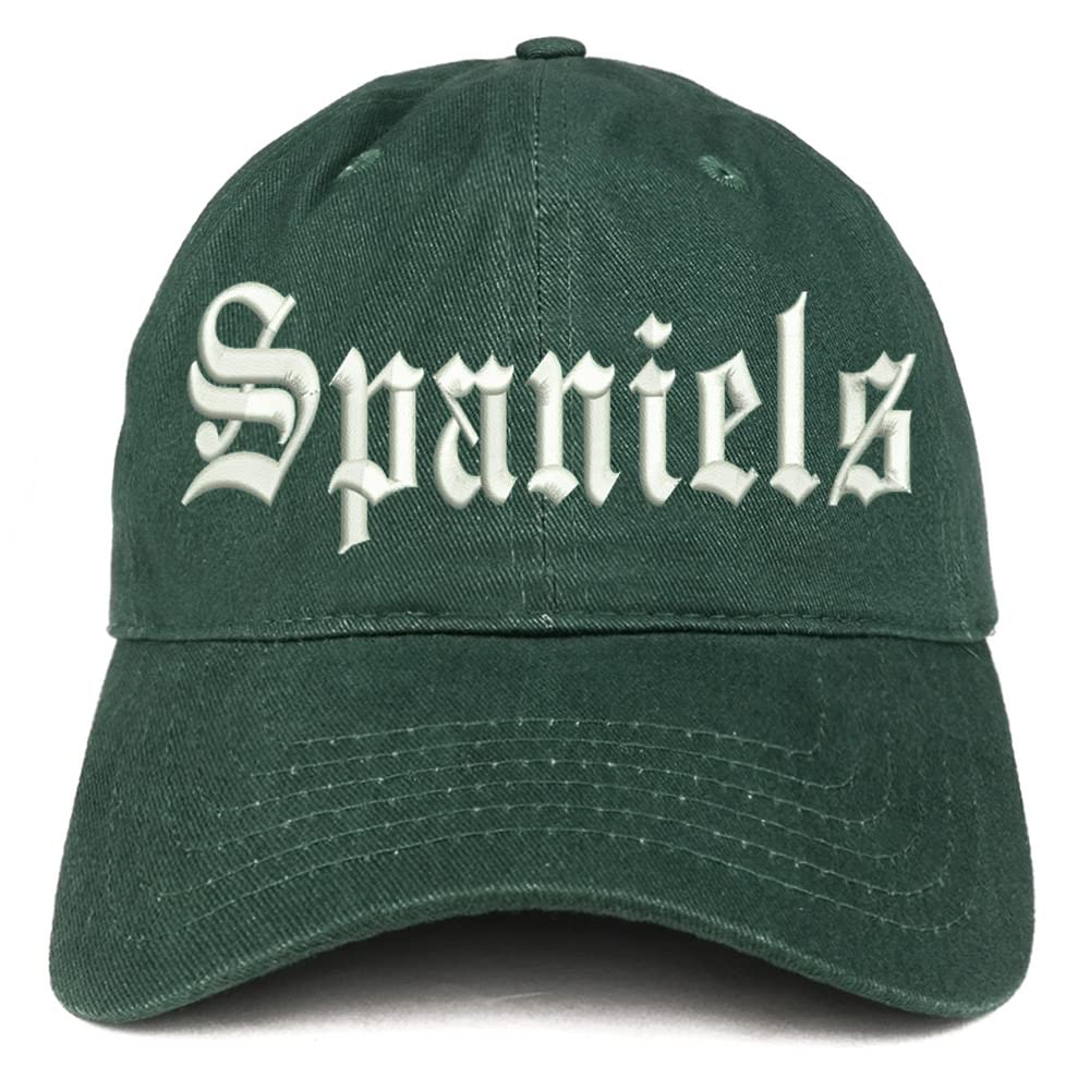 Trendy Apparel Shop Old English Spaniels Low Profile Soft Cotton Baseball Cap