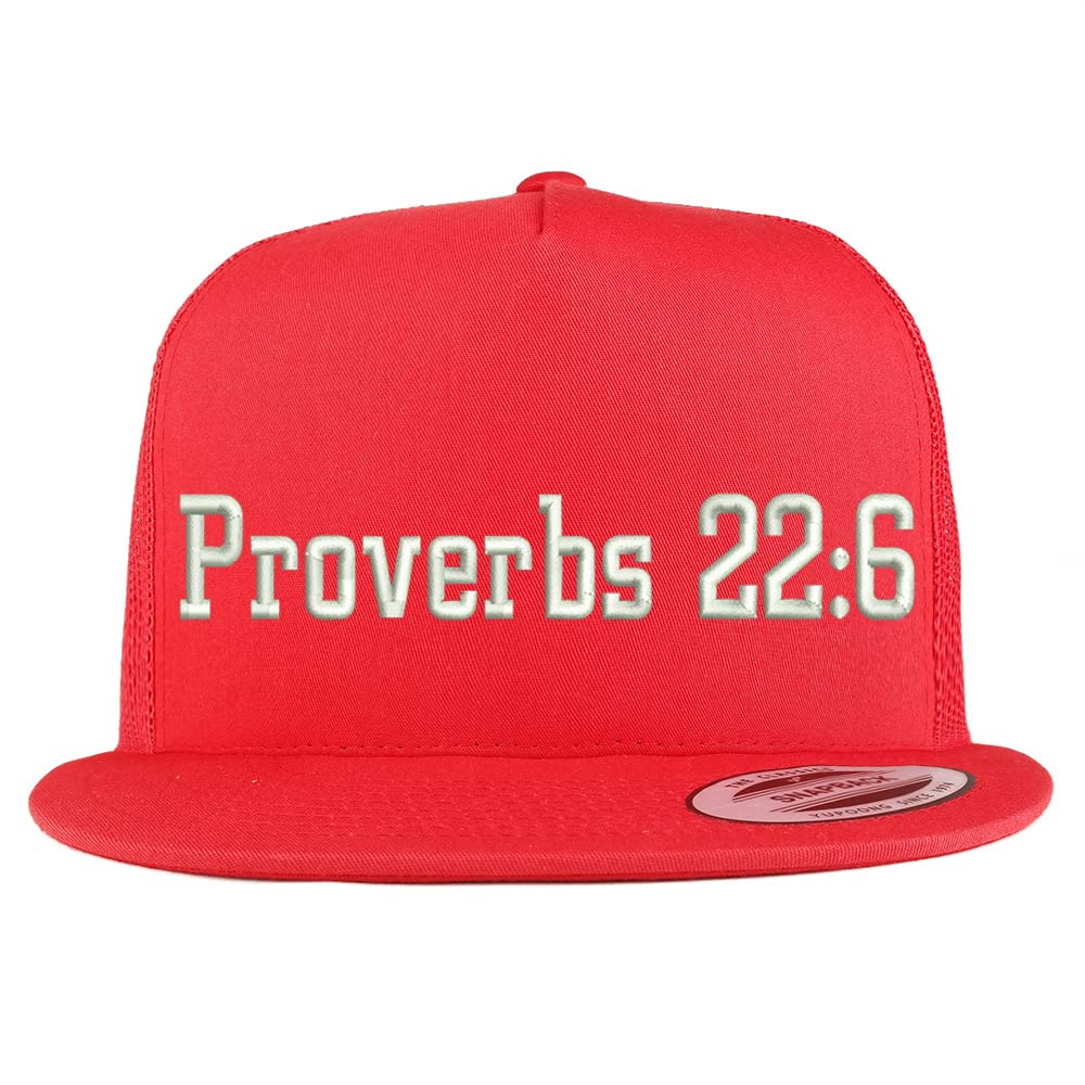 Trendy Apparel Shop Proverbs 22: 6 5 Panel Flatbill Trucker Cap