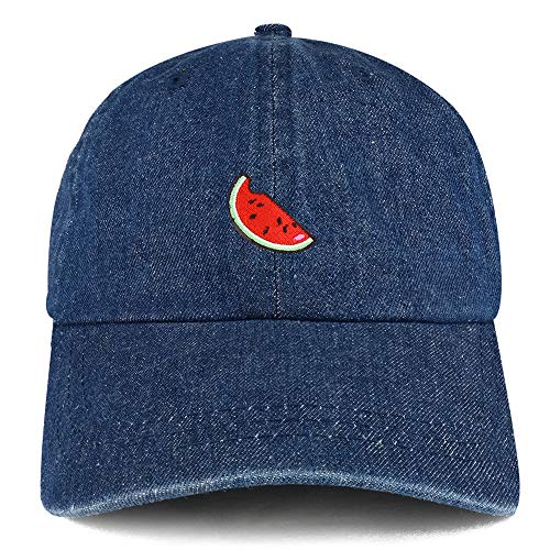 Trendy Apparel Shop Watermelon Patch Unstructured Denim Baseball Cap