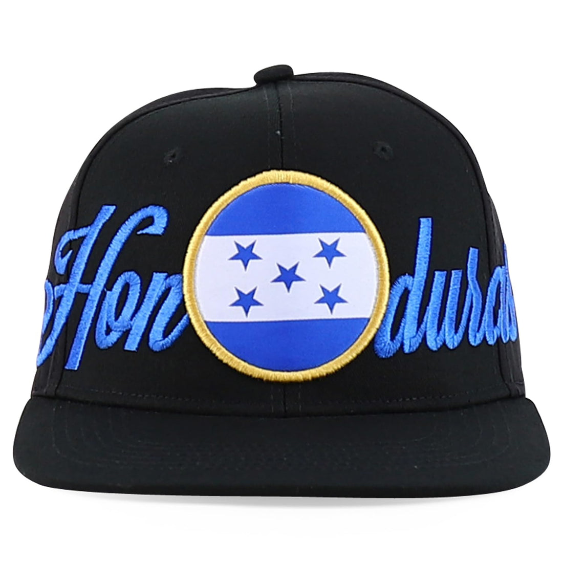 Trendy Apparel Shop Central America States Embroidered Mesh Back Flat Bill Cap