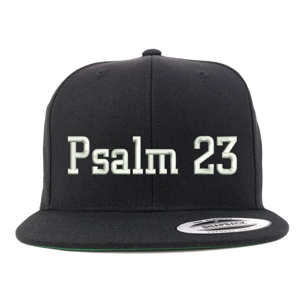 Trendy Apparel Shop Psalm 23 Embroidered Flatbill Snapback