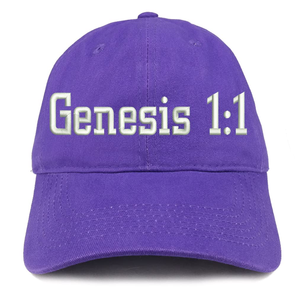 Trendy Apparel Shop Genesis 1:1 Low Profile Soft Cotton Baseball Cap