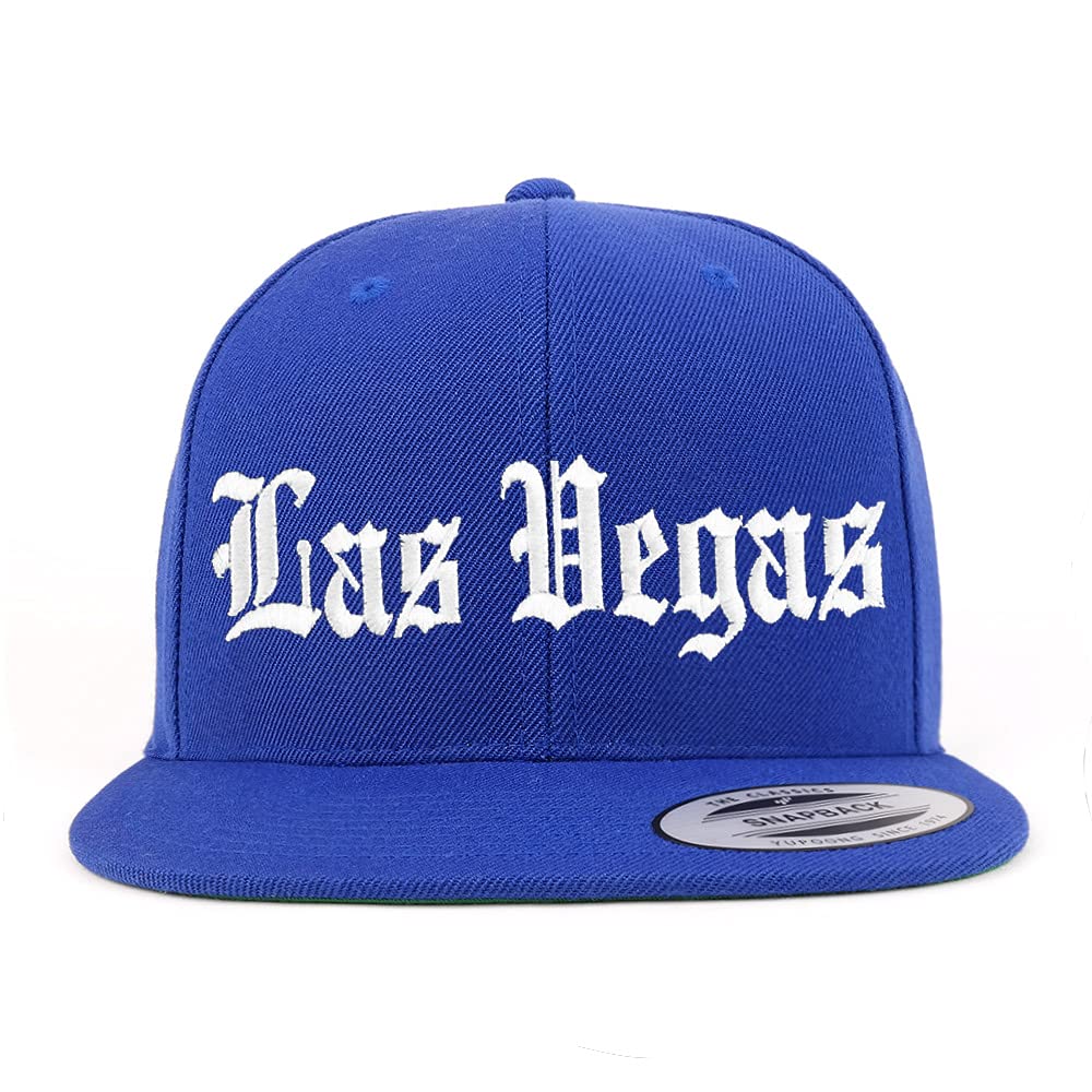 Trendy Apparel Shop Las Vegas Old English Embroidered Flatbill Snapback