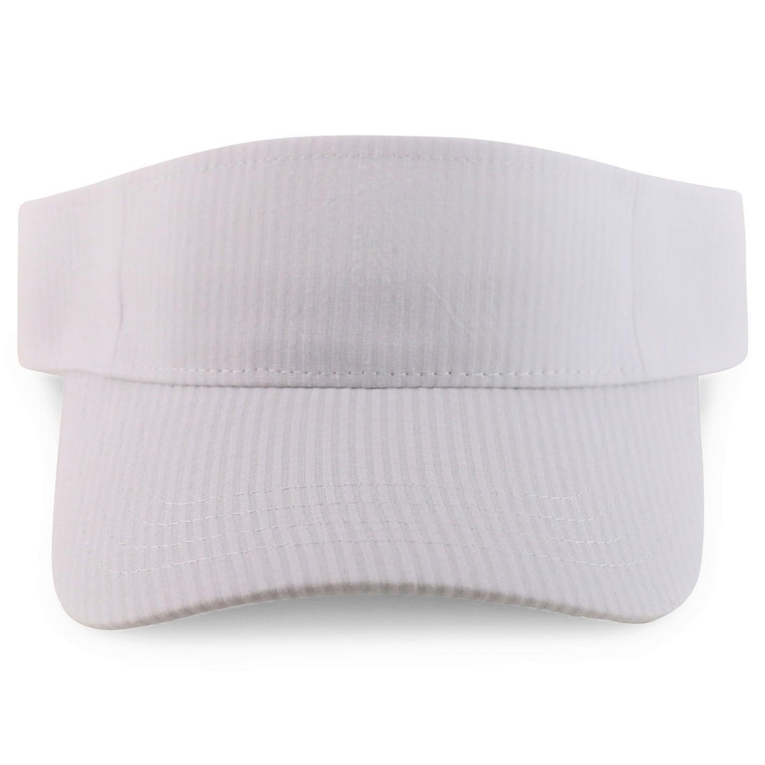 Trendy Apparel Shop Lightweight Cotton Seersucker Visor Cap