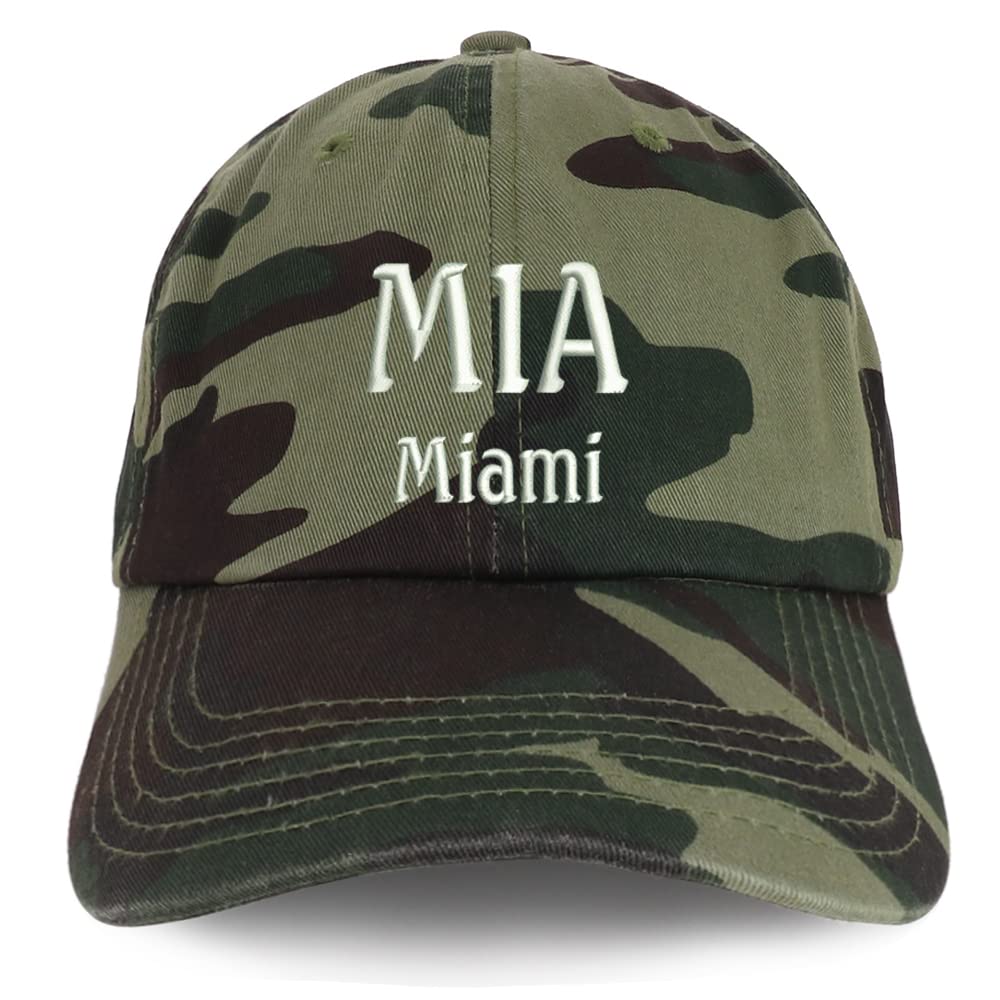 Trendy Apparel Shop MIA Miami Low Profile Soft Cotton Baseball Cap
