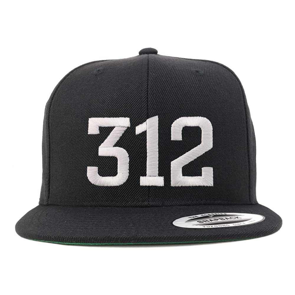 Trendy Apparel Shop 312 Chicago IL Old English Embroidered Flatbill Snapback