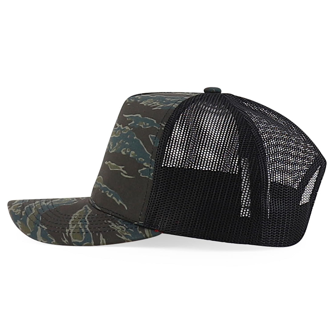 Trendy Apparel Shop 5 Panel Structured Crown Curved Bill Trucker Cap