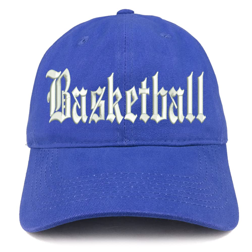 Trendy Apparel Shop Old English Basketball Low Profile Soft Cotton Baseball Cap
