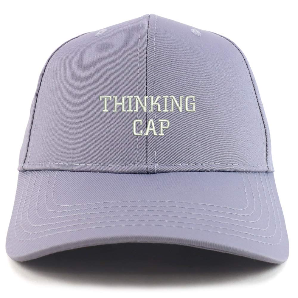 Trendy Apparel Shop Thinking Cap Embroidered Sturctured Baseball Cap