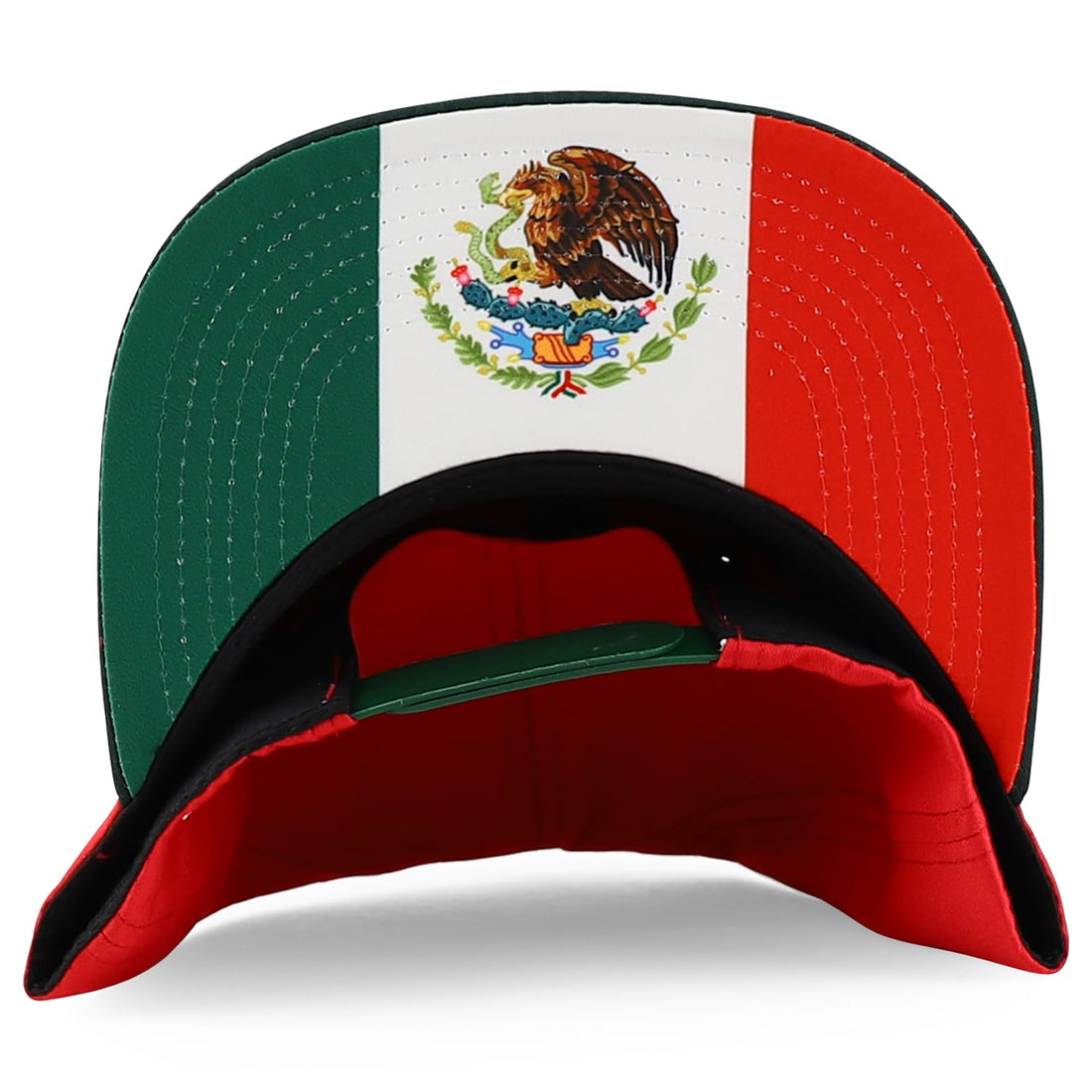 Trendy Apparel Shop Mexico Guadalupe Embroidered Flat Bill Snapback Cap