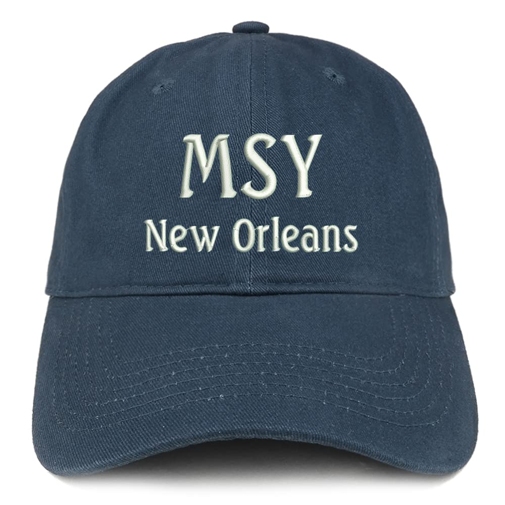 Trendy Apparel Shop MSY New Orleans Low Profile Soft Cotton Baseball Cap