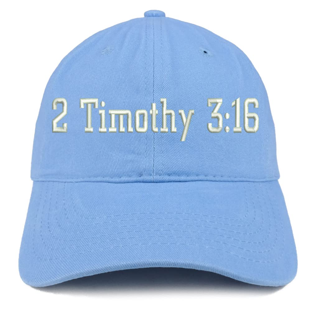 Trendy Apparel Shop 2 Timothy 3:16 Low Profile Soft Cotton Baseball Cap