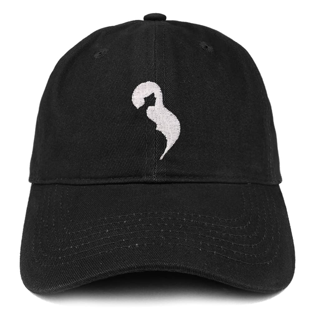 Trendy Apparel Shop Pregenant Mom Silhouette Embroidered Low Profile Soft Cotton Baseball Cap