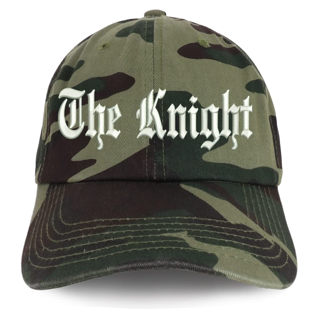 Trendy Apparel Shop The Knight Old English Low Profile Soft Cotton Baseball Cap