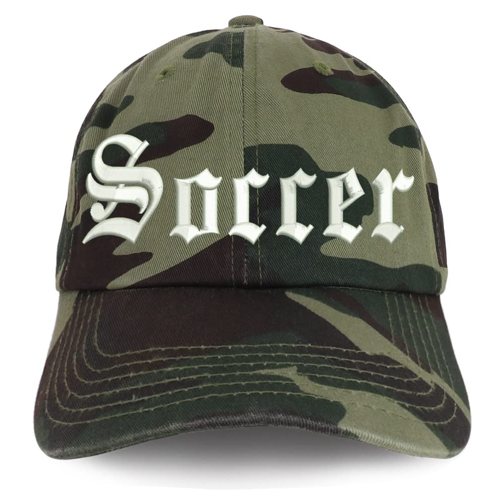 Trendy Apparel Shop Old English Soccer Low Profile Soft Cotton Baseball Cap