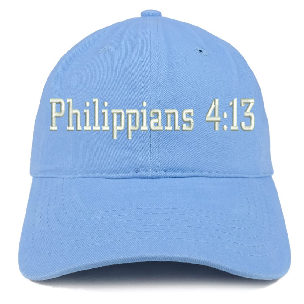 Trendy Apparel Shop Philippians 4:13 Low Profile Soft Cotton Baseball Cap