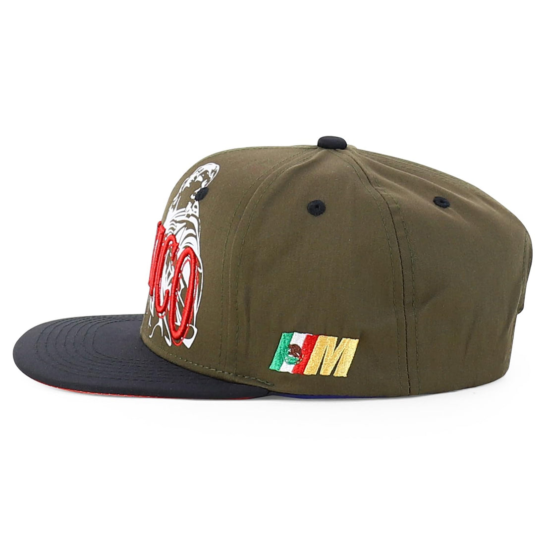 Trendy Apparel Shop Mexico Guadalupe Embroidered Flat Bill Snapback Cap