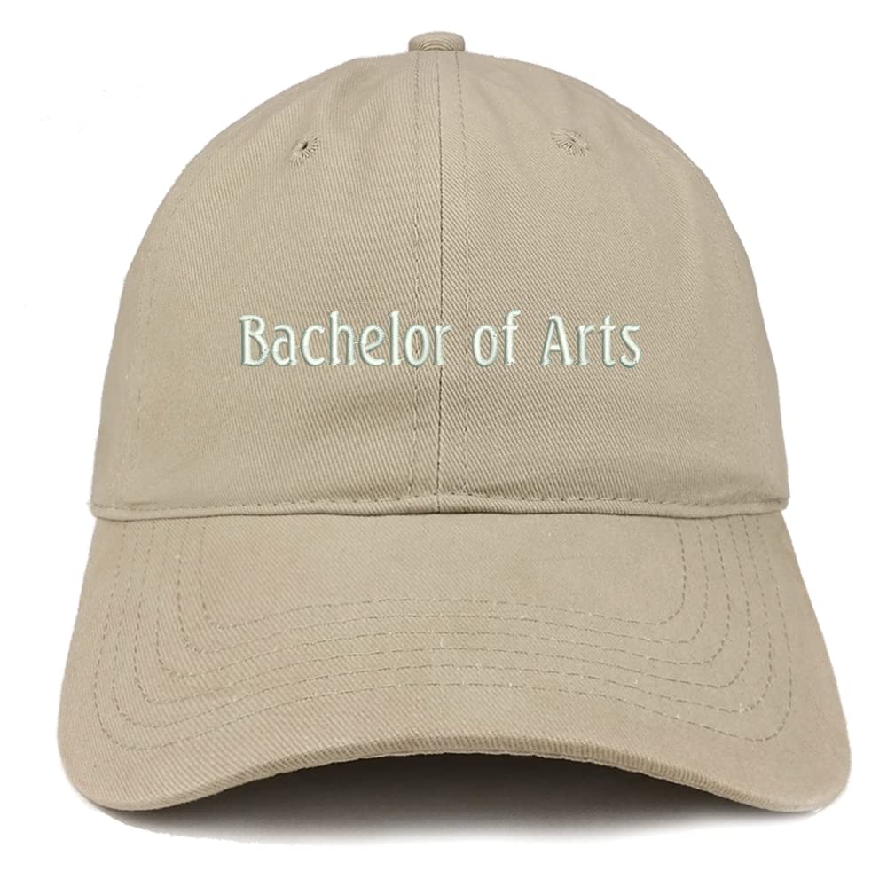 Trendy Apparel Shop Bachelor of Arts Low Profile Soft Cotton Baseball Cap