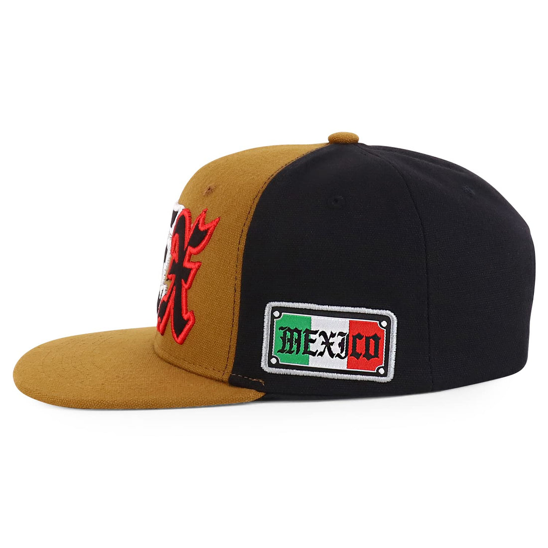 Trendy Apparel Shop MEX 3D Embroidered Flatbill Snapback Cap