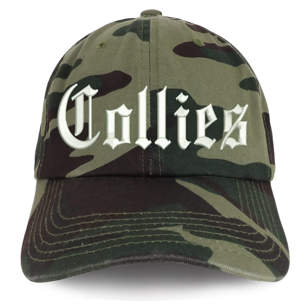 Trendy Apparel Shop Old English Collies Low Profile Soft Cotton Baseball Cap