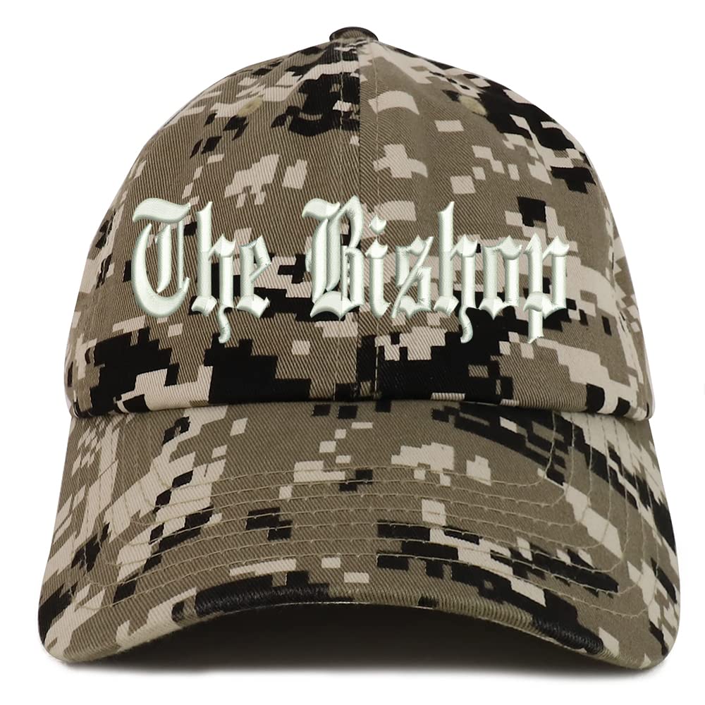 Trendy Apparel Shop The Bishop Old English Low Profile Soft Cotton Baseball Cap