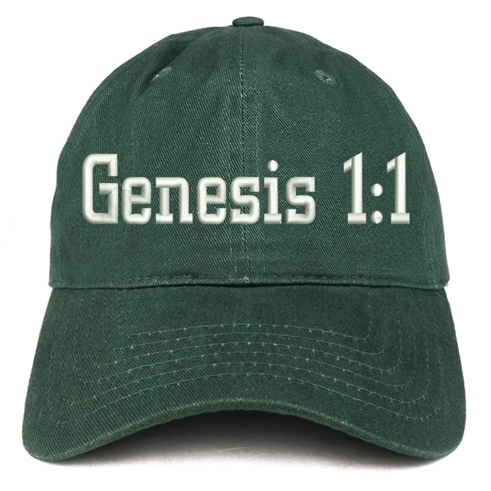 Trendy Apparel Shop Genesis 1:1 Low Profile Soft Cotton Baseball Cap