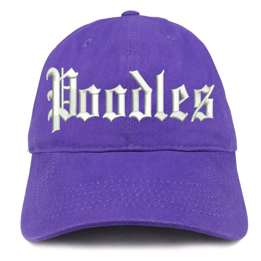 Trendy Apparel Shop Old English Poodles Low Profile Soft Cotton Baseball Cap