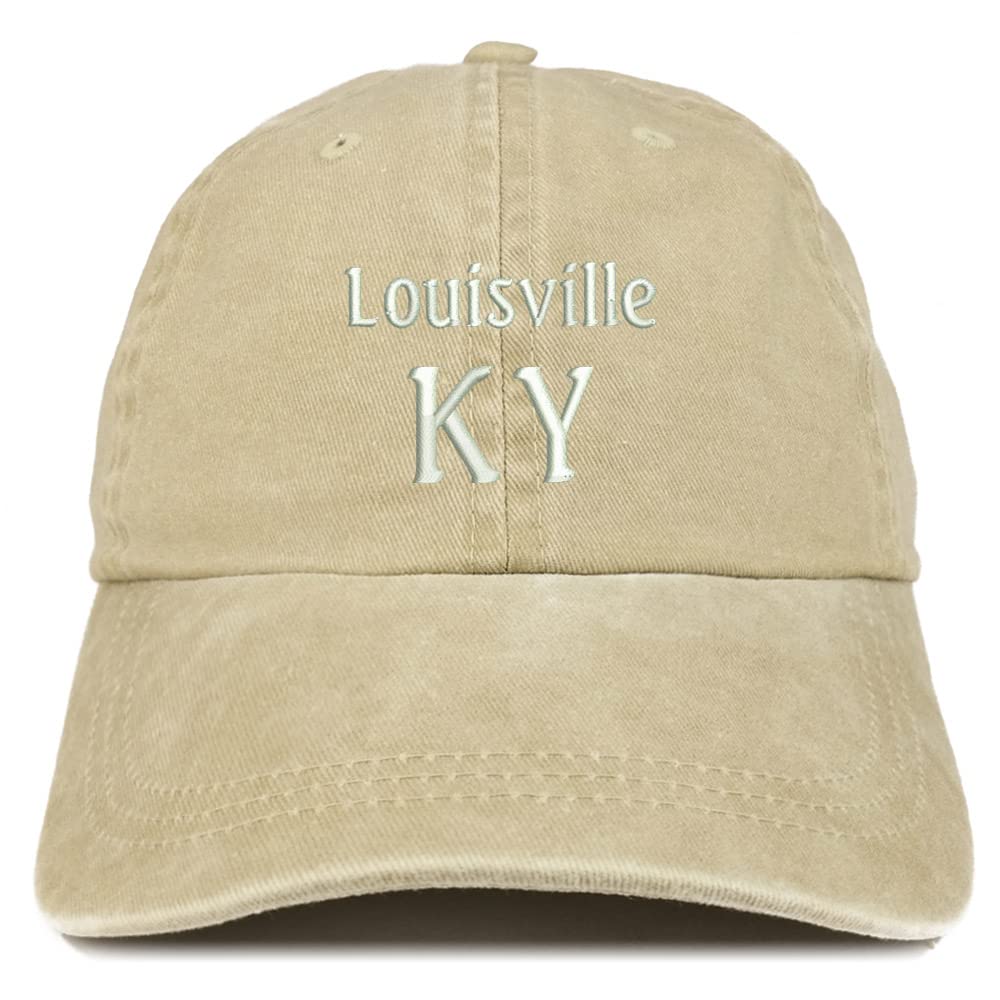 Trendy Apparel Shop Louisville KY Embroidered Pigment Dyed Washed Baseball Cap