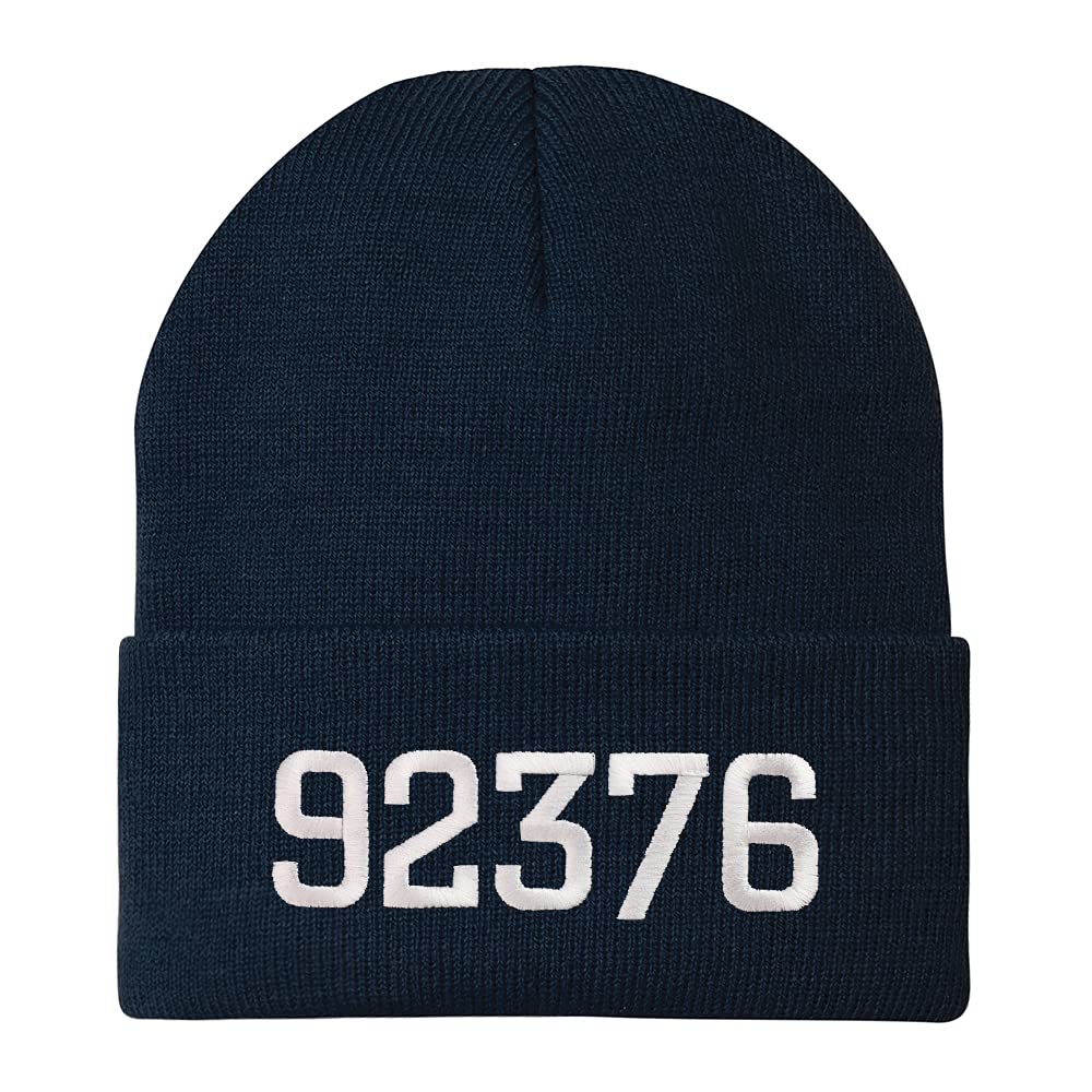 Trendy Apparel Shop 92376 Rialto CA Old English Embroidered Long Cuff Beanie