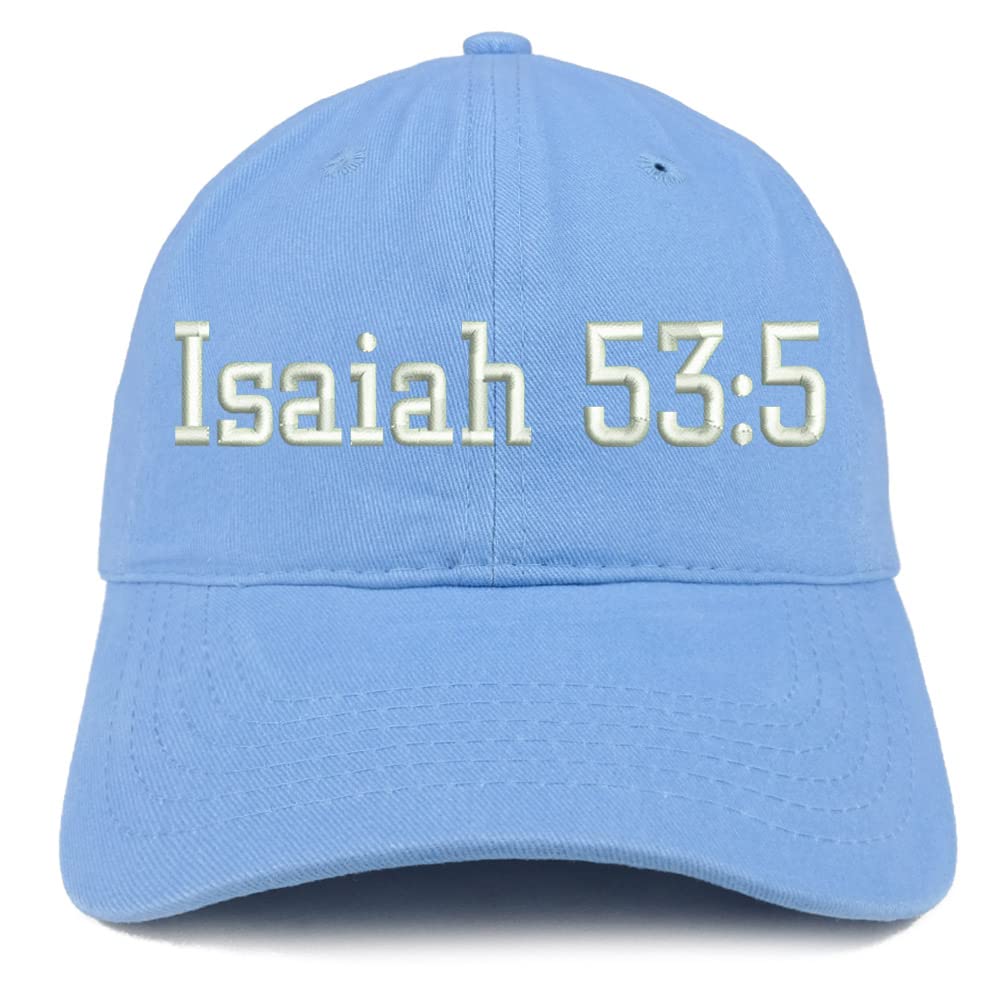 Trendy Apparel Shop Isaiah 53:5 Low Profile Soft Cotton Baseball Cap