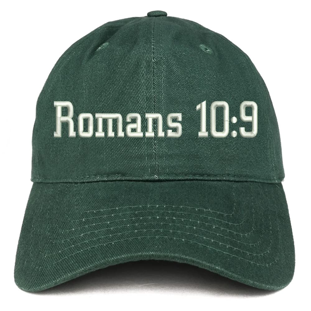 Trendy Apparel Shop Romans 10:9 Low Profile Soft Cotton Baseball Cap