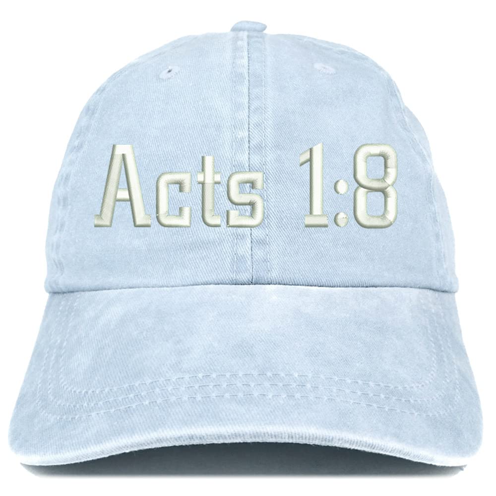 Trendy Apparel Shop Acts 1:8 Washed Pigment Dyed Baseball Cap