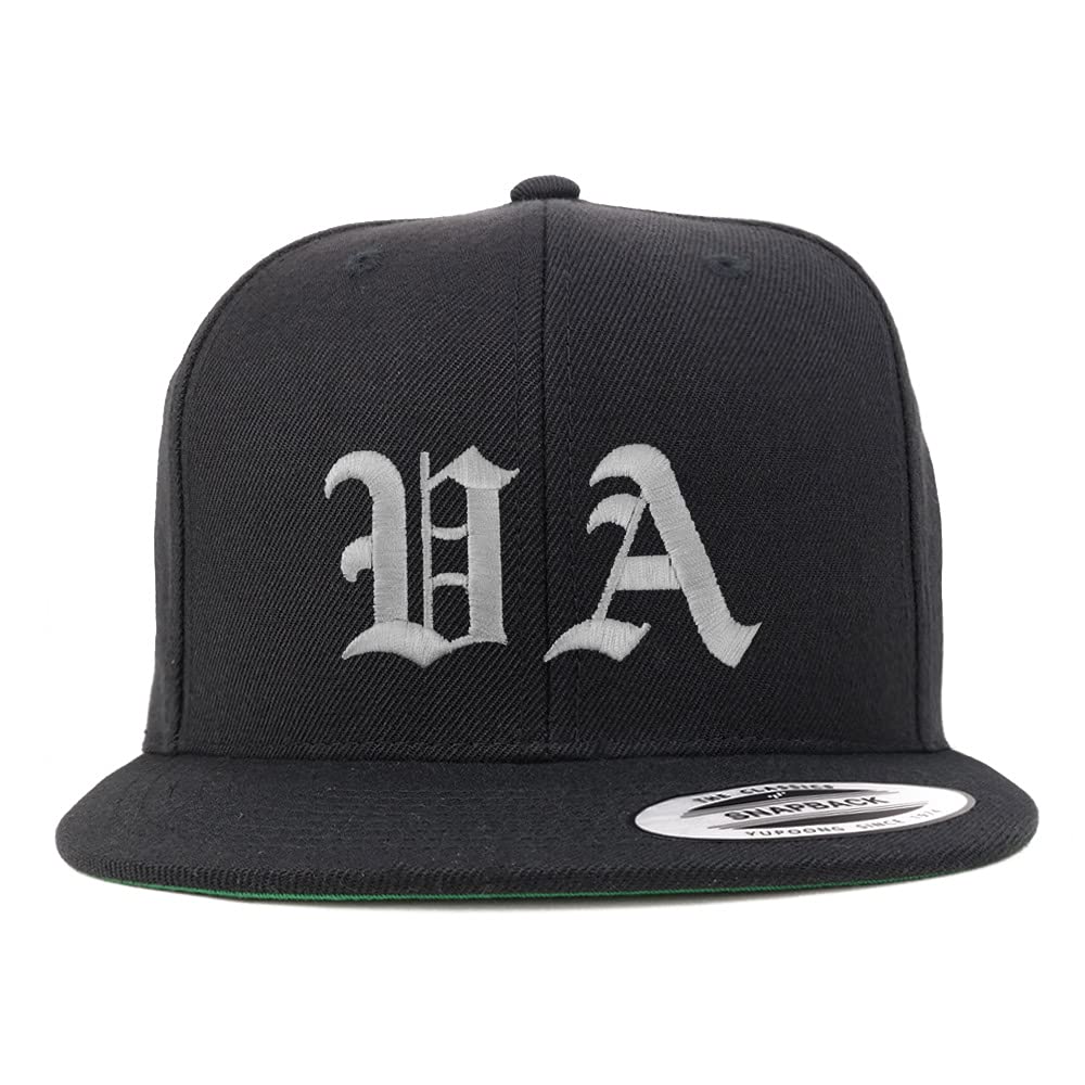 Trendy Apparel Shop Virginia VA Old English Embroidered Flatbill Snapback