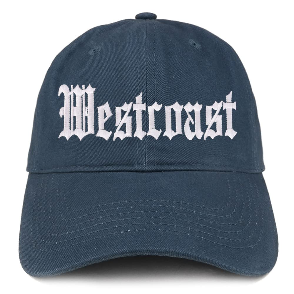Trendy Apparel Shop Old English West Coast Low Profile Soft Cotton Baseball Cap