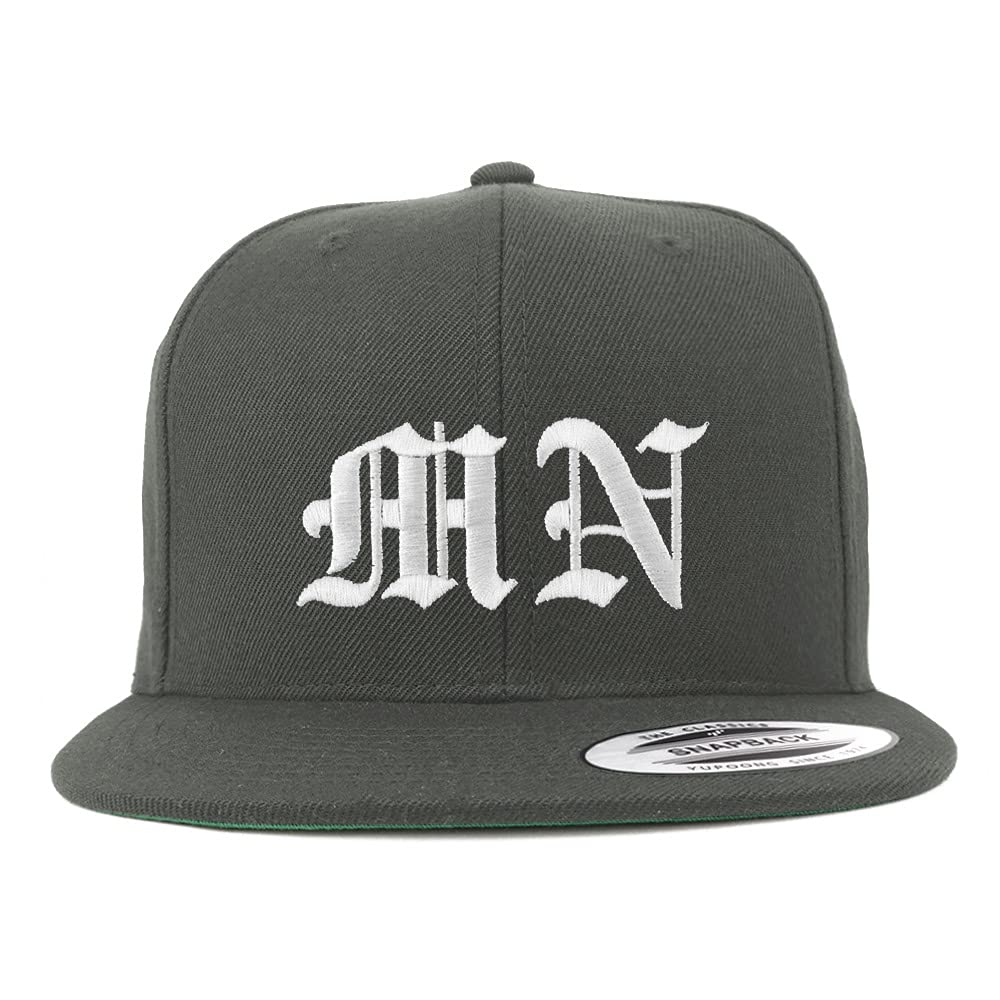 Trendy Apparel Shop Minnesota MN Old English Embroidered Flatbill Snapback