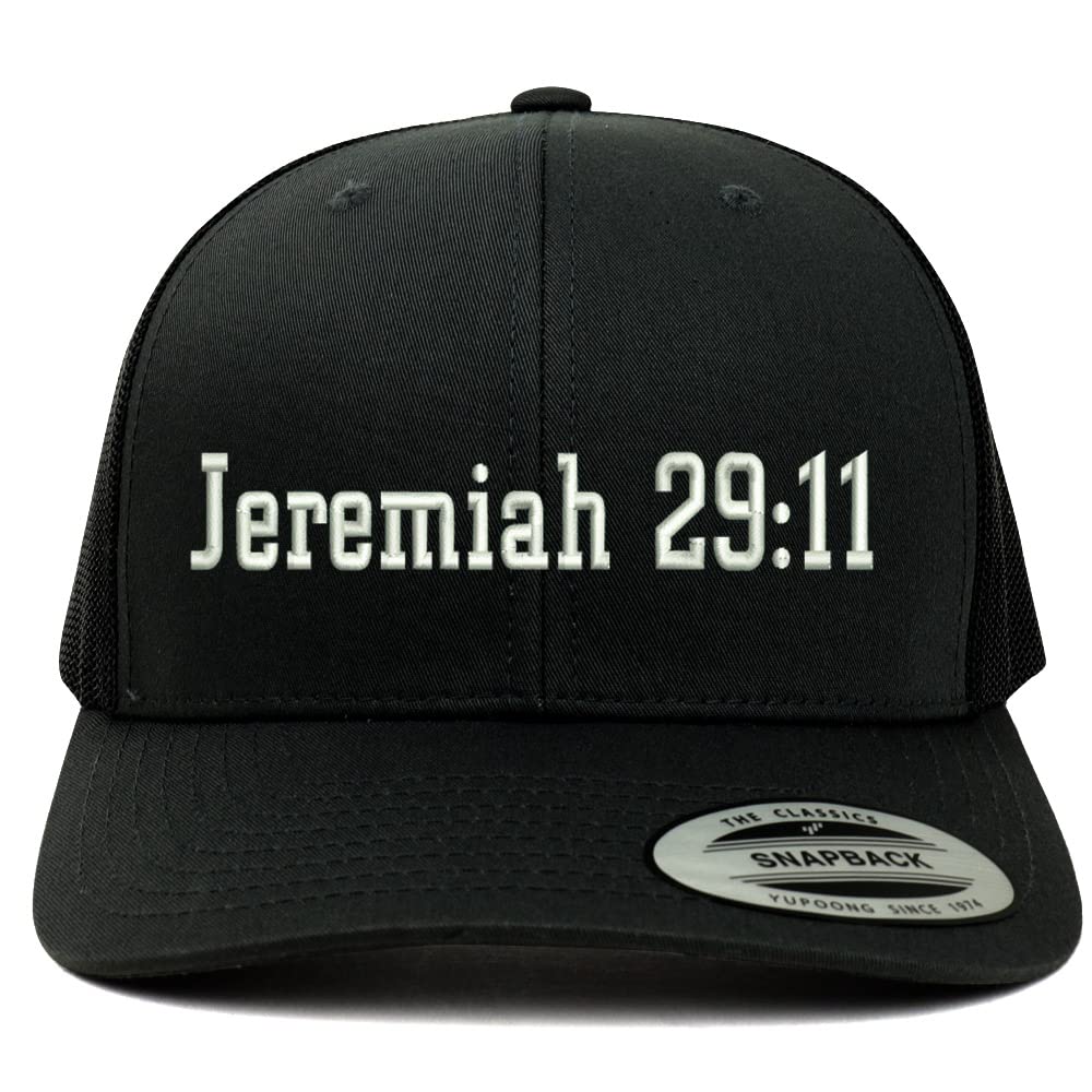 Trendy Apparel Shop Jeremiah 29:11 6 Panel Trucker Mesh Cap