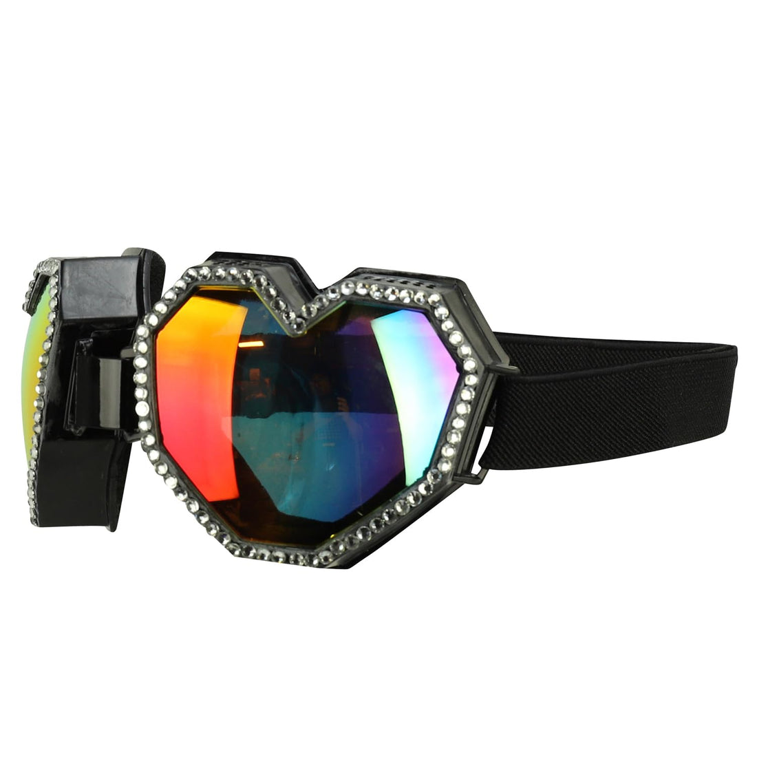 Trendy Apparel Shop Bling Rhinestone Festival Rave Goggles